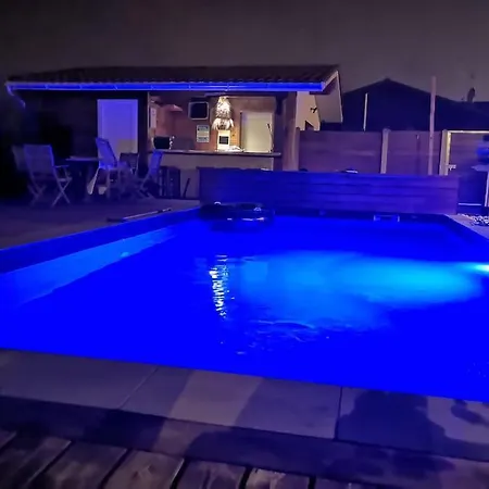 De Avec Piscine Villa Carcans